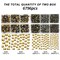 MEIBITE 6796PCS Gold Hotfix Rhinestones Crystal Stones Glass for Fabric Clothes Shirts Sparkly Flat Back Round with Tweezers and Picking Pen (SS6~SS30 Set)